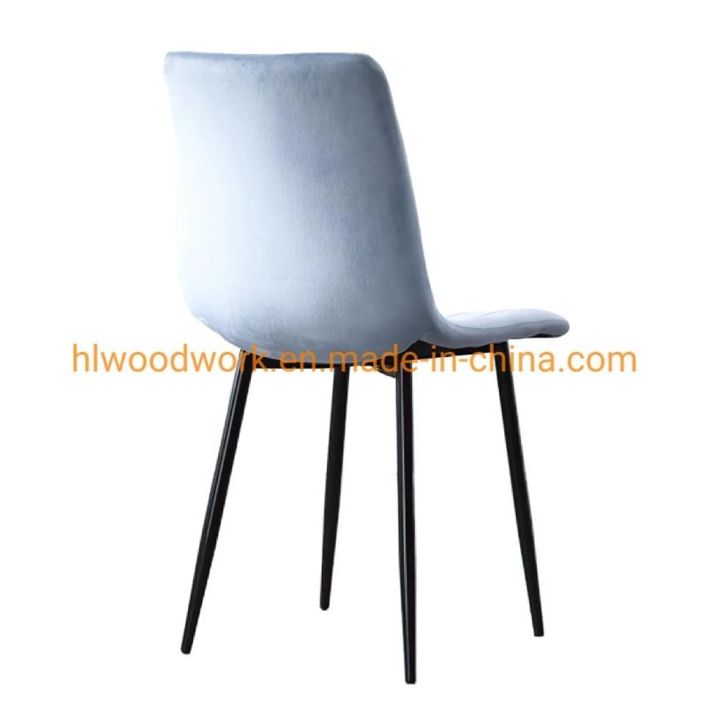 Multiple Color American Style Luxury Velvet Button Tufted Dining Room Velvet Outdoor Plastic Chair with Ring Back