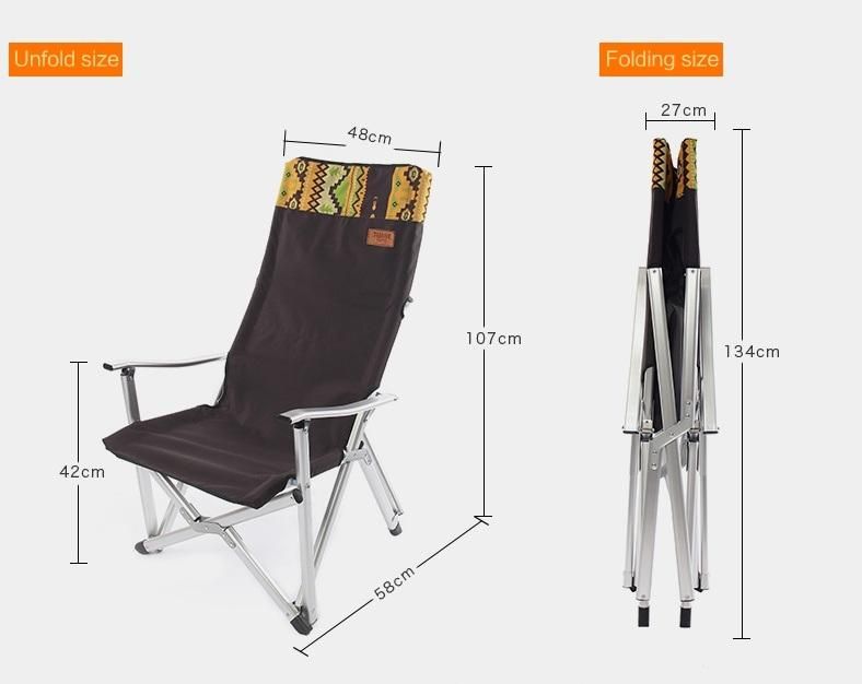 Optional Fabric Color Folding Camping Chair