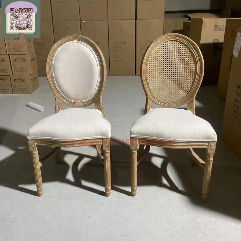 Cane Back Solid Wood King Louis Xvi Chair