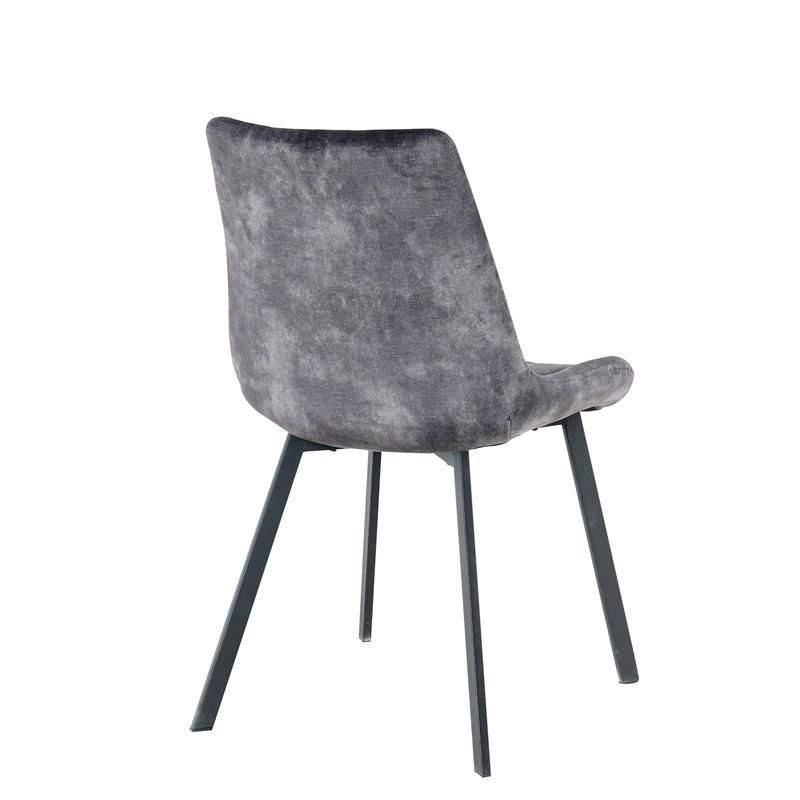 High Quality Dining Room Coffee Shop Modern Metal Legs Soft Fabric Chair