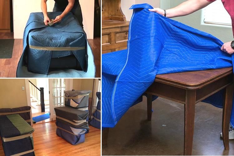 High Quality Moving Blankets for Protect Furniture Non-Woven Fabric Moving Blanket