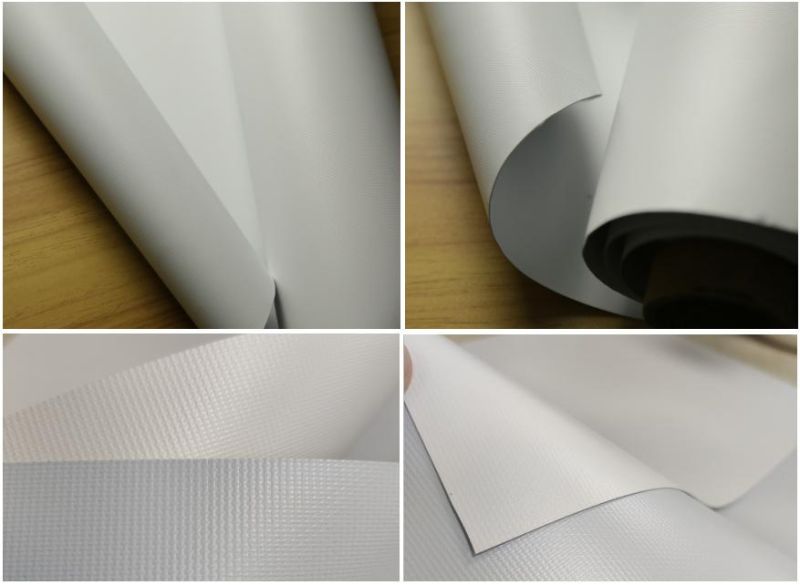 Non-Curl Roller Blinds Fireproof Blackout Fiberglass Window Curtain Fabric for Window Curtain