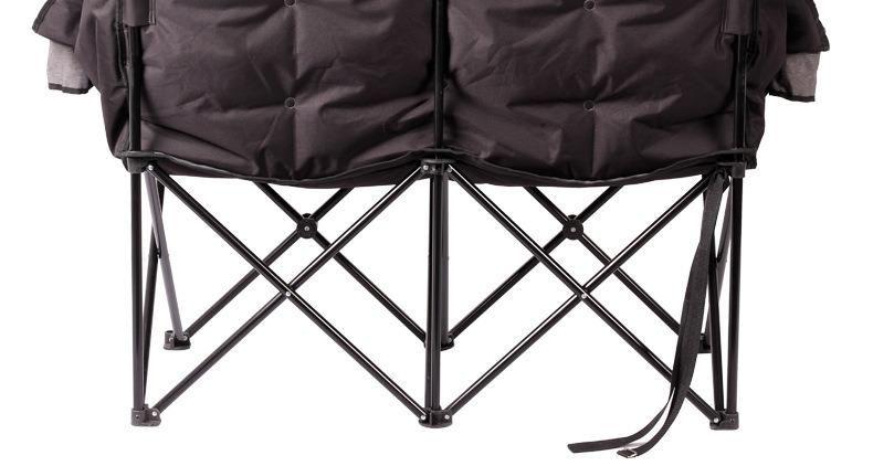 New Folding Double Chair Luxury Lover Leisure Chair Outdoor Folding Double Beach Chair