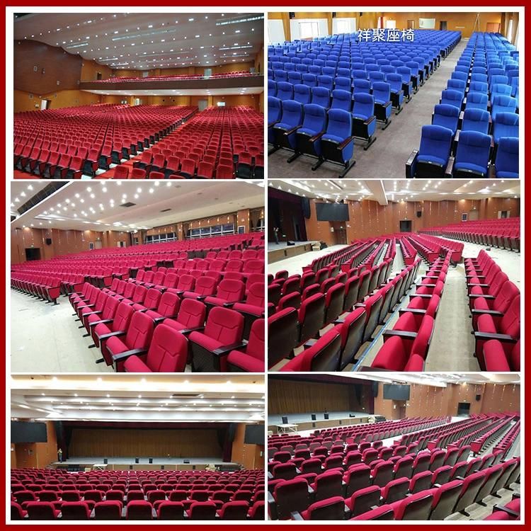 Factory Price Customized Standard Size New Auditorium Wooden Church School Hospital Lecture Chair Hall Meeting Movie Cinema Theater Seat Auditorium Chair