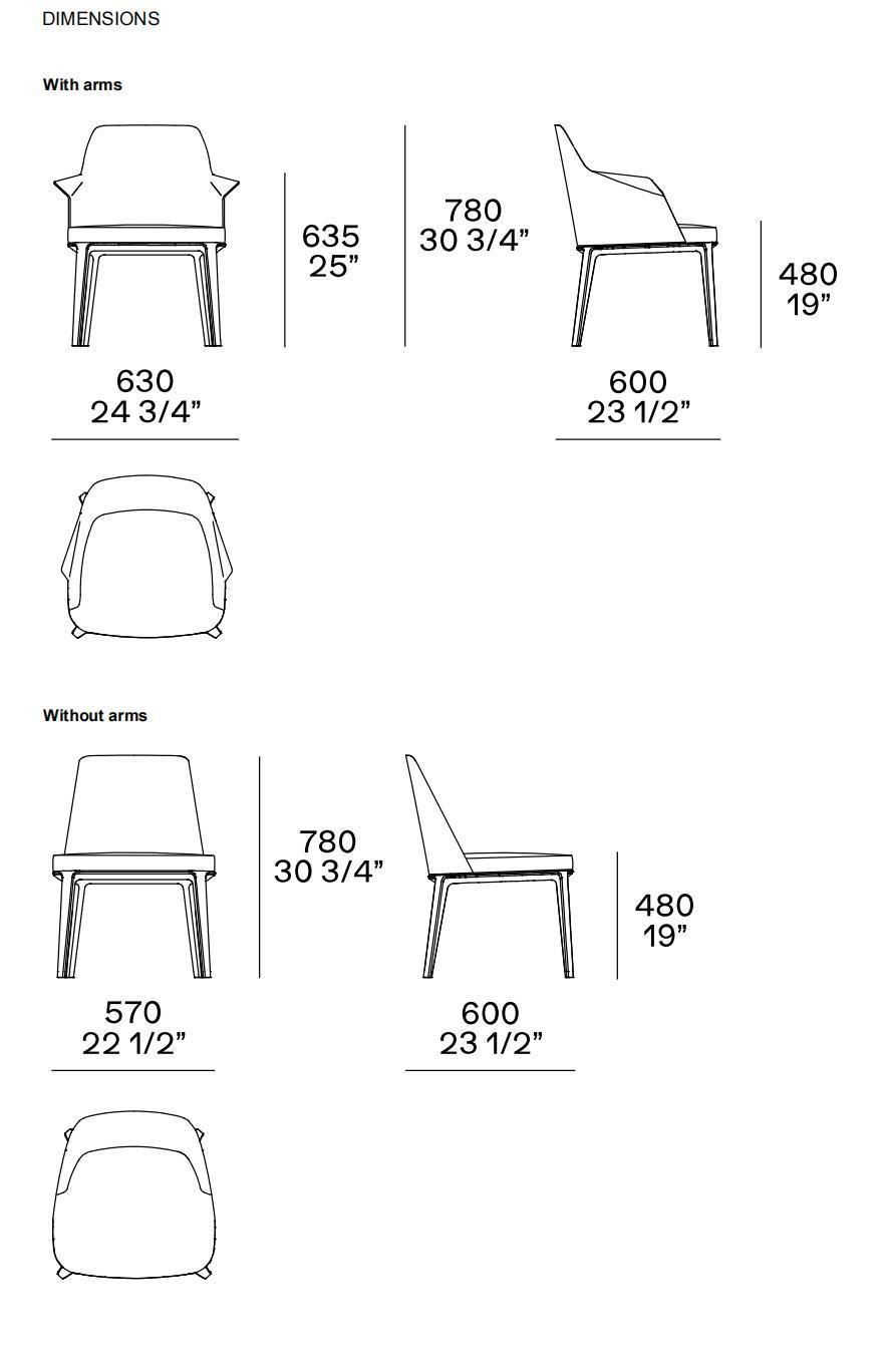 Sophie, Arm Chairs, Solid Wood Base, Latest Italian Design Chair, Home Furniture Set and Hotel Furniture Custom-Made