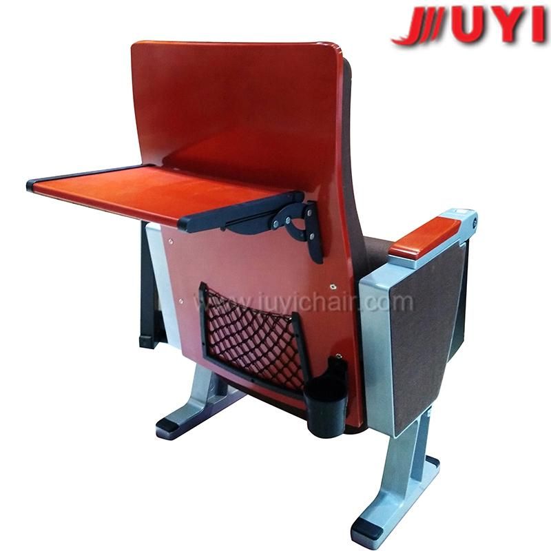 Heavy Duty Wooden Armrest Fire Resistant Fabric Folding VIP Cinema Auditorium Seating Jy-913