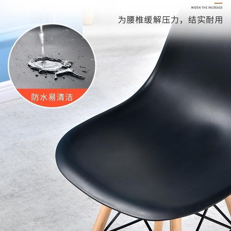 Cafe Furniture Chair Newest Wooden Legs Chairs Kursi Red PP Plastic Eiffel Chair Plastic Chair Dining