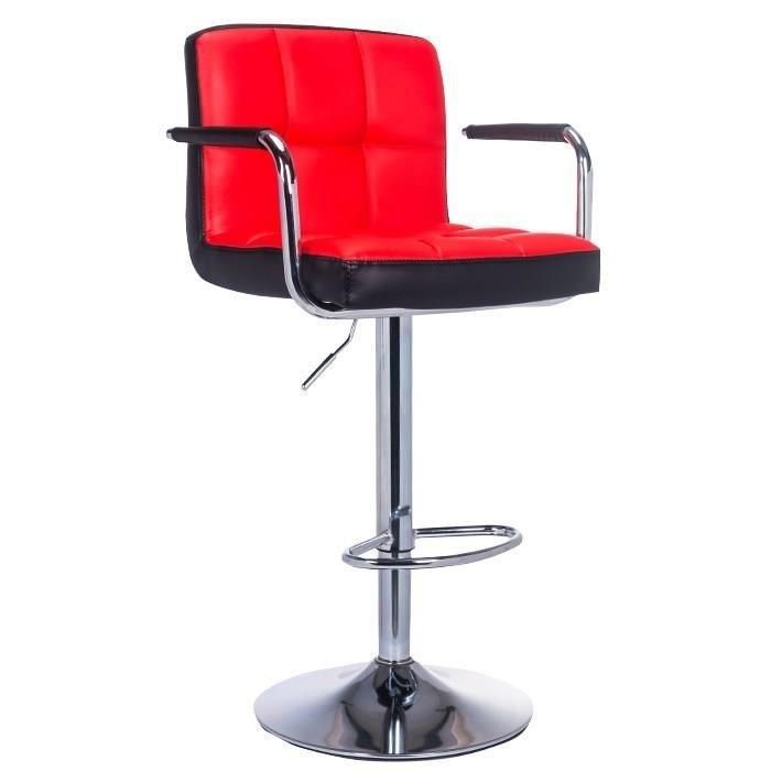 Modern Counter Height Barstool Upholstered PU Leather Lift Bar Stool Swivel Bar Dining Chair