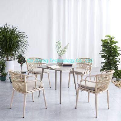 2021 Environmental Design Aluminum Outdoor Furniture Outdoor Chair Garden Durable Dining Chair for Outdoor