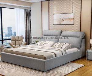 Modern Bedroom Furniture Set Adjustable Soft Bag Fabric Bed