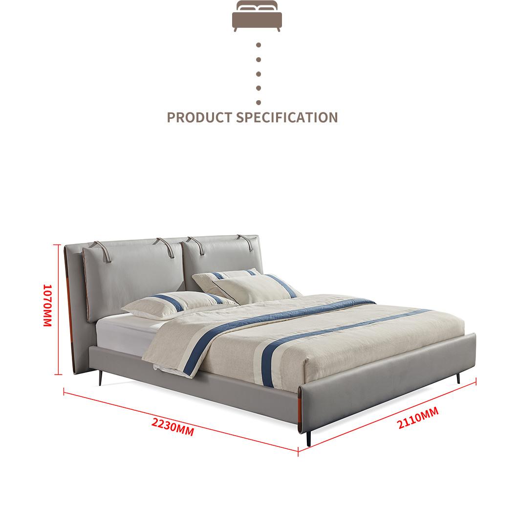 2021 New Technology Fabric Bedroom Furniture King Bed