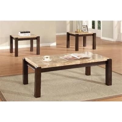 Modern Design Living Room Furniture Coffee Table with Marble Top