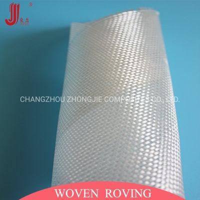 Width 200mm Fiberglass Woven Roving 200GSM Wr200 for FRP Winding Process