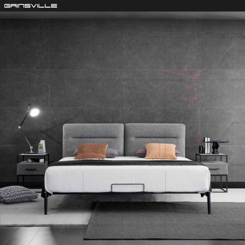 Hot Selling Fabric Bed Sofa Bed Wall Bed King Bed Double Bed Modern Bedroom Furniture Hotel Bed