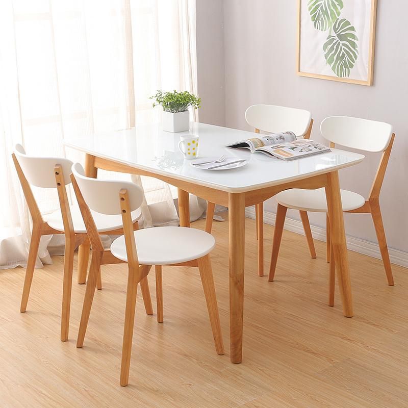 Tulip Stool Table and Chair of Leisure Restaurant Nordic Modern Dining Chairs Wooden Chair