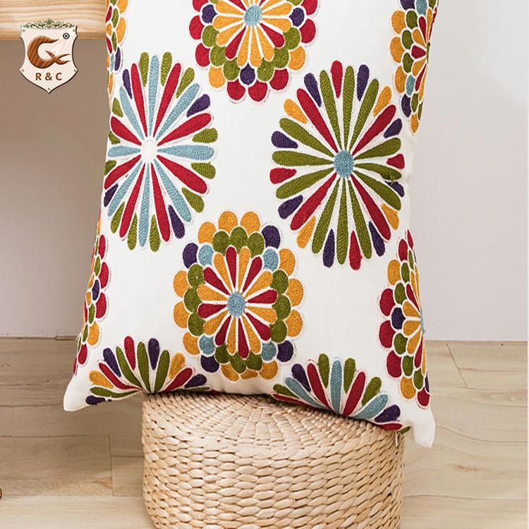 Simple Cushion Cover / Printed Cushion Cover, Modern Ethnic Style Mandala Velvet Car Chair Handmade Square Seat Velvet Fabric