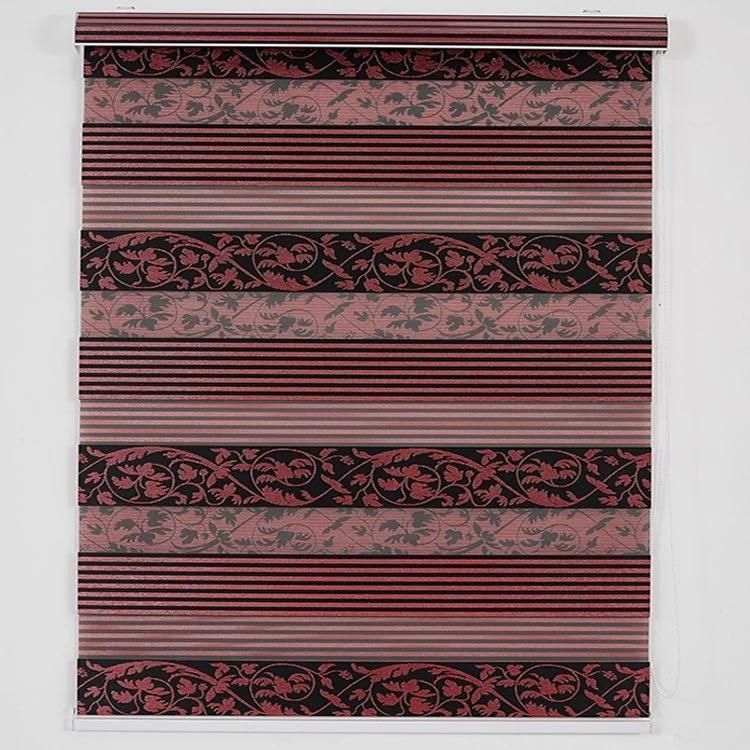 New Arrival Jacquard Window Shades Double Layer Zebra Blinds Rollor Blind Easy Install Cut to Sizes