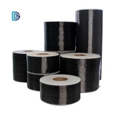 China Factory 12K Ud Carbon Fiber 200g 300g 400g 500g 600g Reinforced Unidirectional Carbon Fiber Fabric