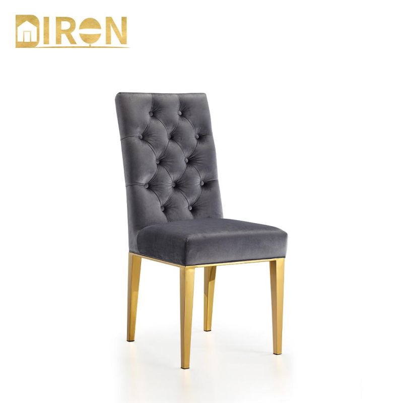 Modern New Fashionable Luxury Design Soft Fabric Dining Seating Chair