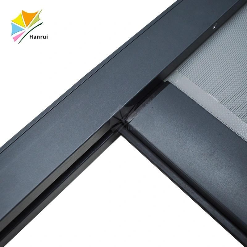 Manufacture Outdoor Windproof Waterproof Double Sided Zip Track Window Shade Blackout Fabric Manual Blinds