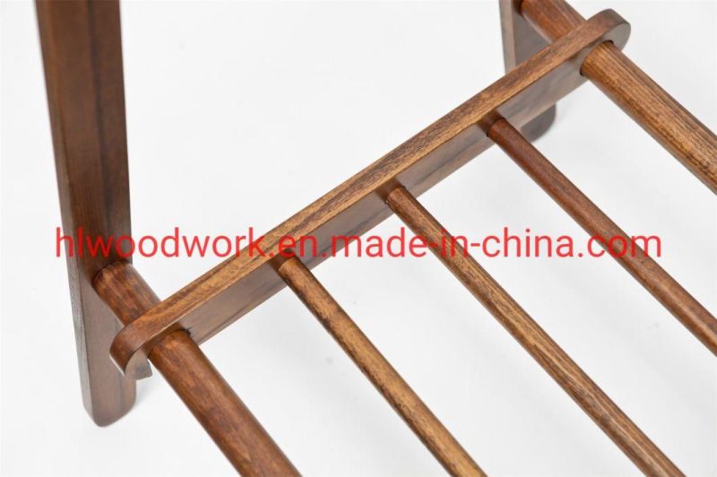 Beech Wood Stand Coat Rack Stand Hanger Foyer Furniture Brown Color Fence Style Living Room Coat Rack Office Coat Rack