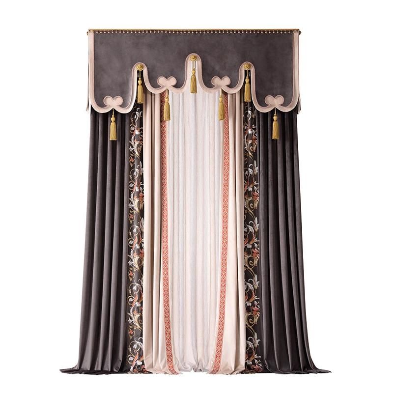 Latest Home Textile High Quality Luxury Velvet Blackout Curtain 100% Polyester Velvet Fabric Curtain Bedroom for Hotel Villa Apartment Living Room