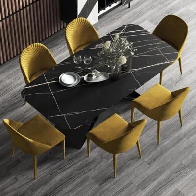 Room Furniture Nordic Velvet Modern Luxury Dining Chairs