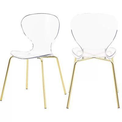 Acrylic Wedding Tiffany Chair Transparent White Plastic Resin Acrylic Clear Garden Banquet Chair