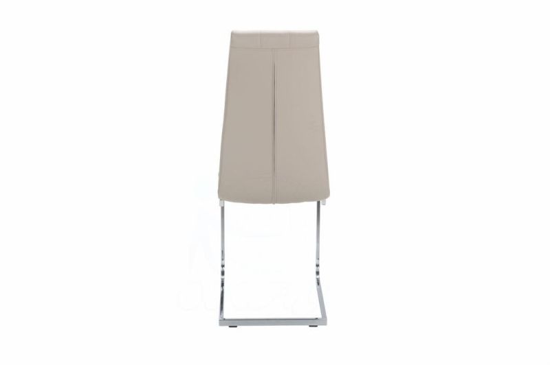 Modern PU Chrome Leg Dining Chair, Hotel Chair