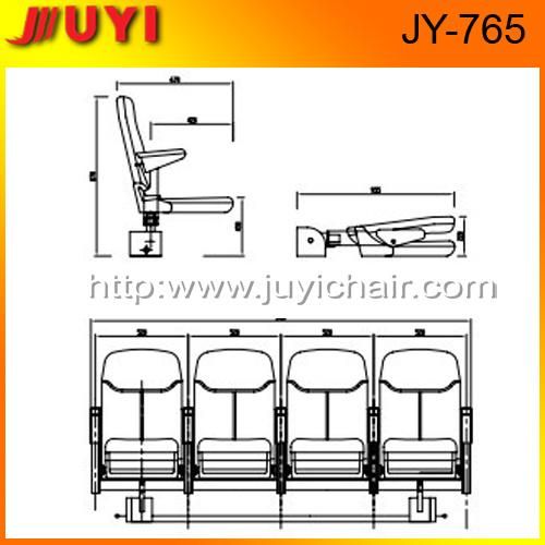 Jy-765 Fabric Seating Wooden Armrest Soccer Bleachers Bleacher Report Mobile