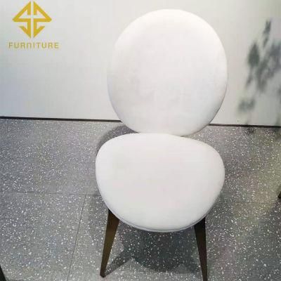 Modern Luxury Home Furniture Dining Room Chairs Stainless Steel Legs Velvet Fabric Dining Chairs