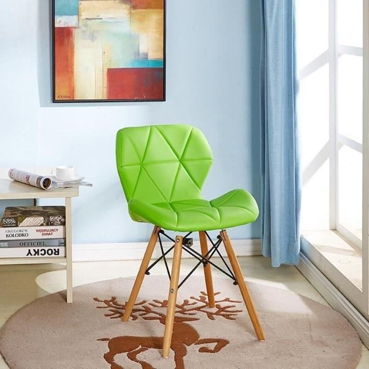 Modern Home Side Coffee Chairs Upholstered PU Leather Chair Living Room Dining Chair