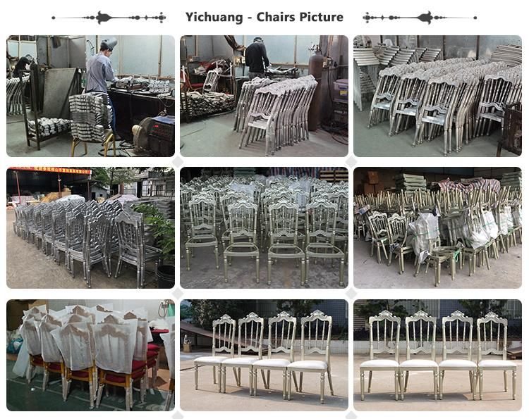 Modern Outdoor Hotel Banquet Wedding Lawn Aluminum Bamboo Chair