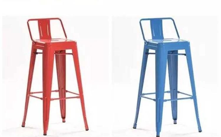 Stacking Garden Stool Sillas De Metal Dining Room High Chairs Antique Restaurant Chair Tolix Chair Metal Bar Stool for Club