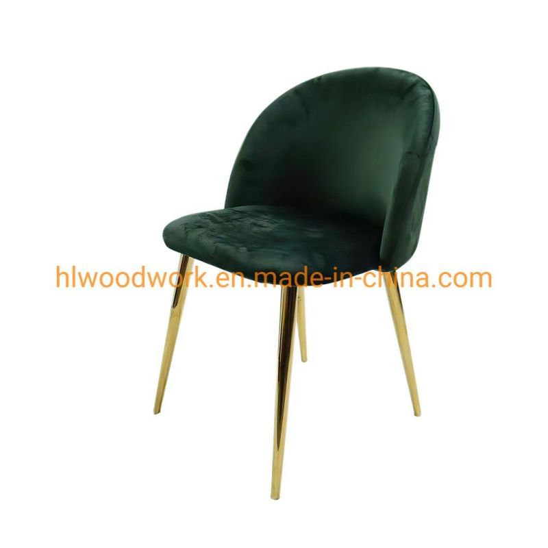 Modern Design Simple Style PVC Cushion Metal Leg Dining Chair for Home, Cafe Shop, Hotel, Resteraunt, School, Meeting Room Dining Chair