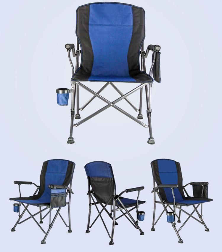 Paint Process Metal 600d Fabric Portable and Stowable Fishing Relax Folding Chair Fold up Chairs with Carry Bag