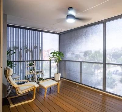 Outdoor Roller Blinds Customized Windproof Ziptrack System