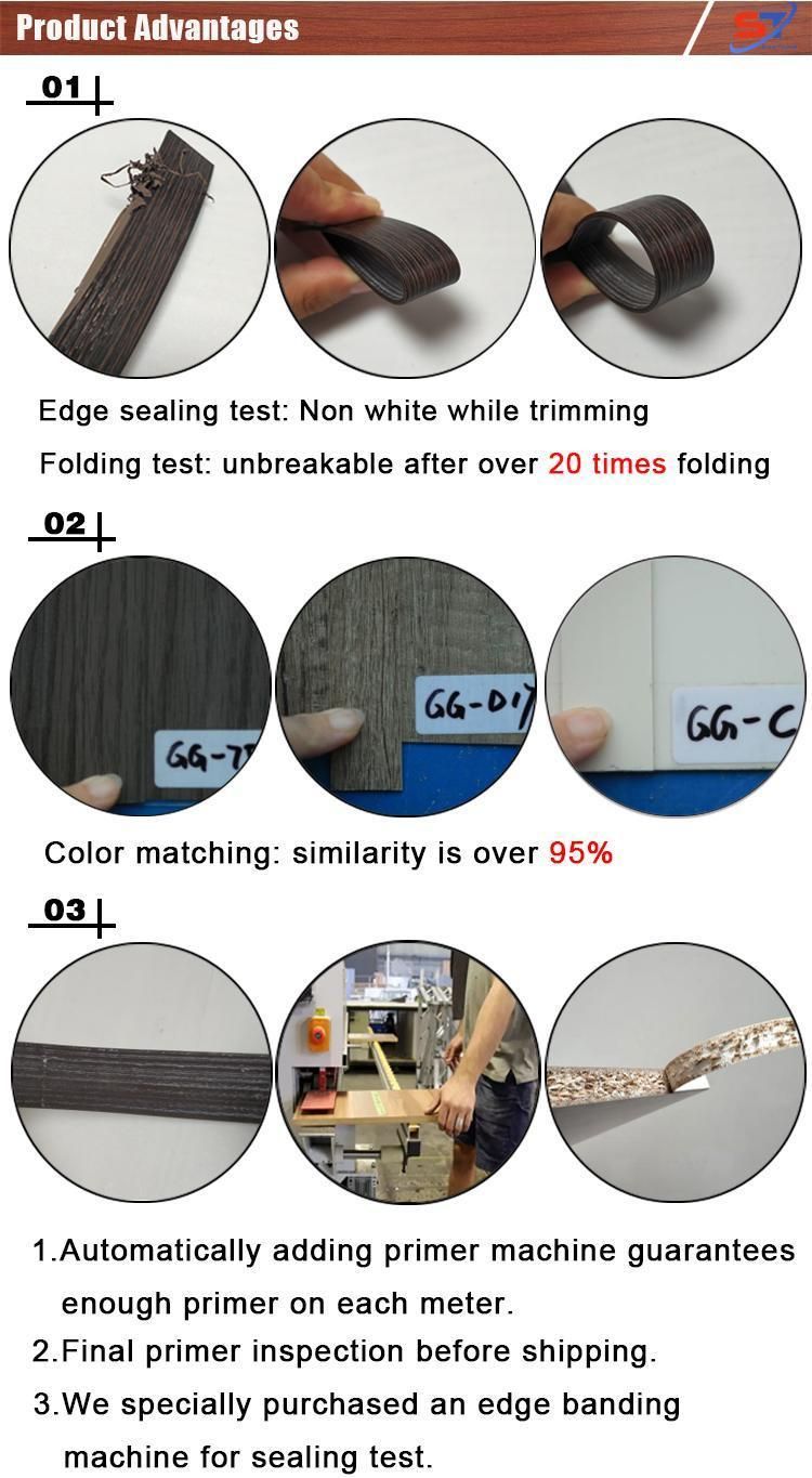 Anti-Ultra Decorative PVC Edge Banding Tape with Fabric Matte