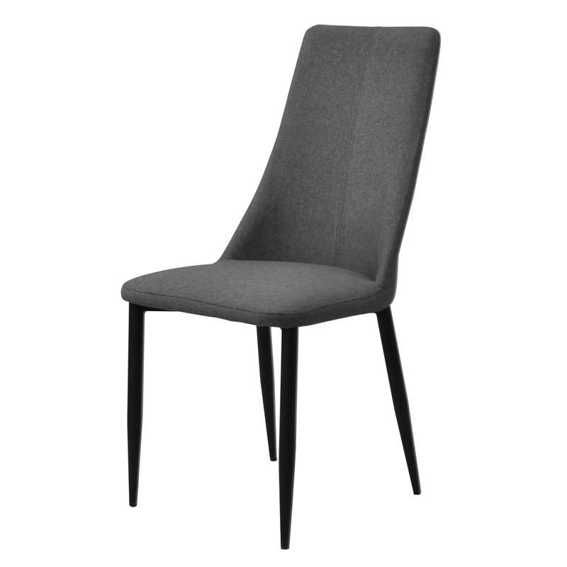 Cheap Metal Legs Upholstered Luxury Nordic Modern Elegant Fabric Dining Chair