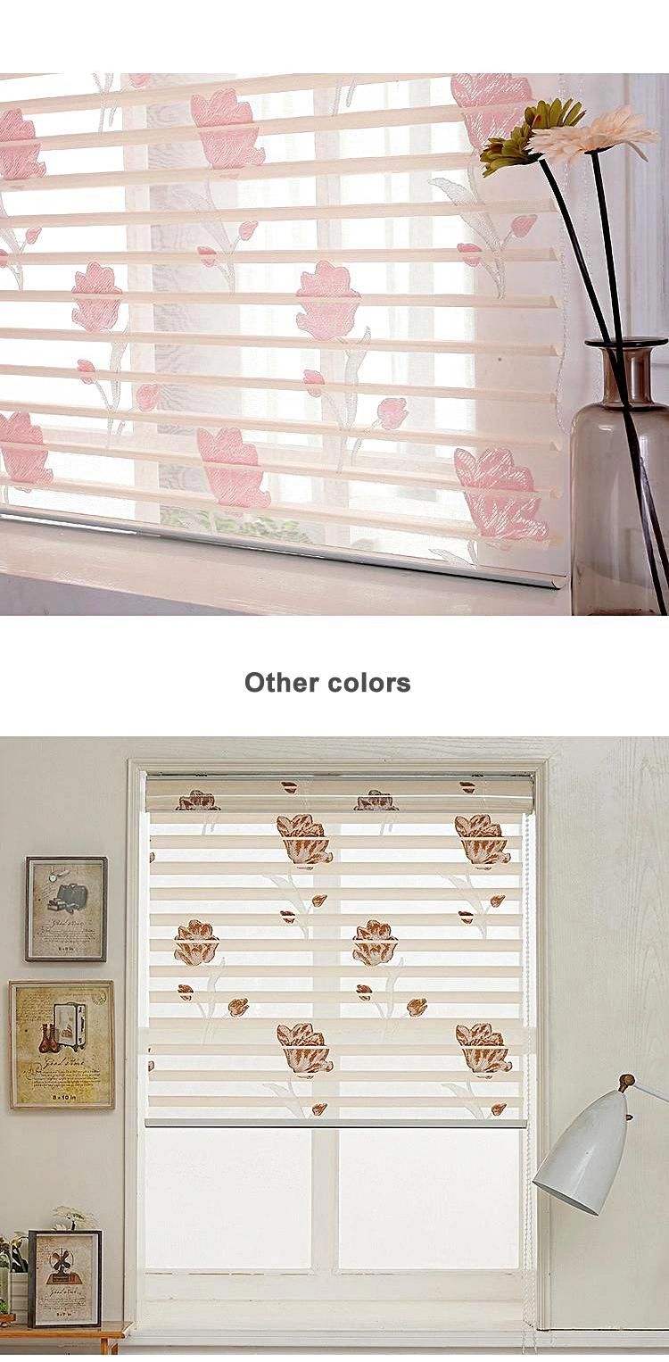 Korean Soft Gauze Natural Custom Day Night Zebra Roller Blinds