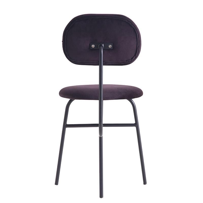 Hot Sale Metal Bar Stool Comfortable Footrest and Backrest Fabric Barstool Wholesale Modern Metal Legs Barstool Fob Tianjin