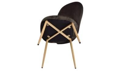 China Wholesale Modern Home Furniture Restaurant Upholstered Dining Chair for North America Europe Market