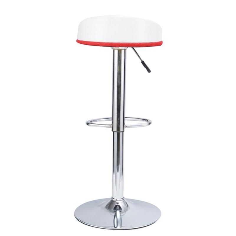 New Arrival Fashion PP Back Fabric Cushion Seat Chrome Leg Multicolor Height Adjustable Swivel Bar Stool for Kitchen Island Use