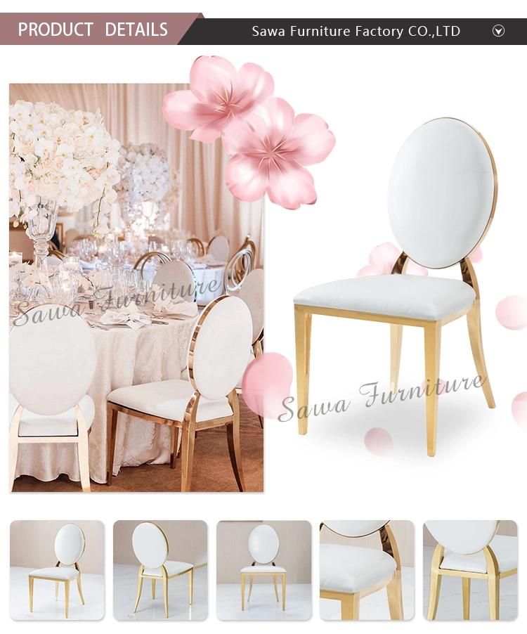 Long-Lasting and Comfortable Wedding Hotel Stainless Steel Chair Entrance Hall Furniture