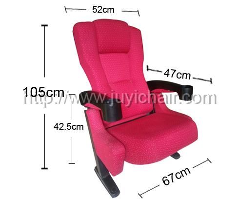 Jy-614 Cheap Plastic Cinema Lecture Chair Cup Holder Theater Auditorium Seating