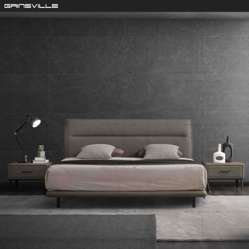 New Design Model Bed Wall Bed King Bed Soft Fabric Bed Double Bedroom Furniture