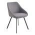 Modern Thick Padded Armchair Upholstered Seat Tub Spy Fabric Dining Chair