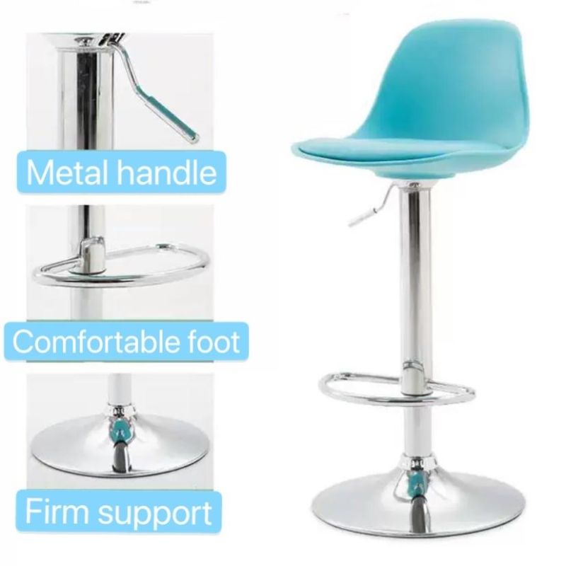 Home Furniture Metal Leg PU Seat Bar Chair Bar Stool