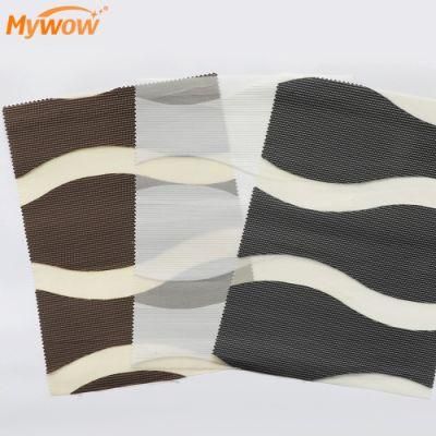 Indoor Window-Shades Fabric Zebra Blinds Sunshine Soft Gauze Shade for Home Office Decoration Customize Set French Bead