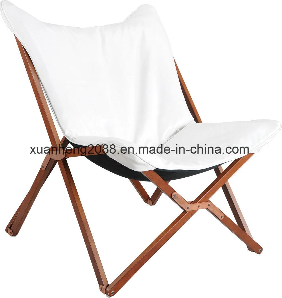 Folding Compact Portable Wooden Camping Chair Butterfly Chair